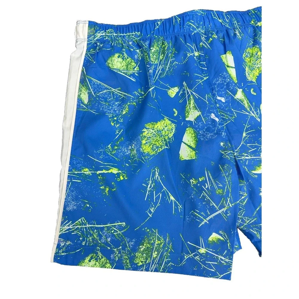 The North‎ Face Men's Elevation Short,súper Sonic Blue Valley Floor Print Small